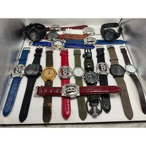 Unbranded Mens Watches Lot Of 17 For Parts Or Repair